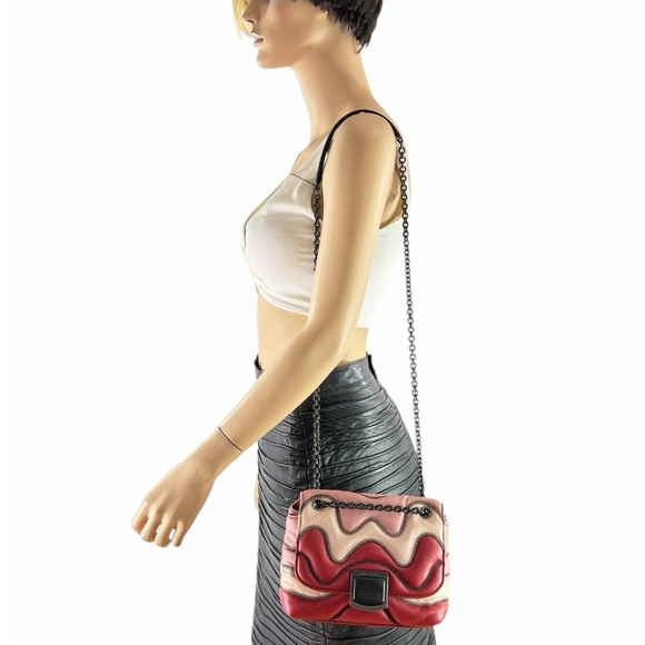 LONGCHAMP Brioche Quilted Multicolor Leather Crossbody Shoulder Bag - Picture 16 of 17